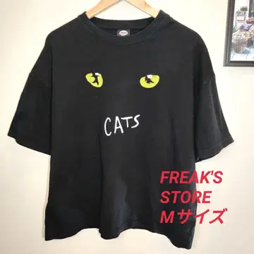 FREAK'S STORE CATS 캣츠 티셔츠 블랙 M 사이즈