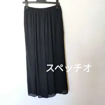 SPECCHIO 스페치오 와이드 팬츠 플리츠 블랙