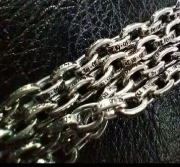 새상품 약 60cm 페이퍼 체인 silver925