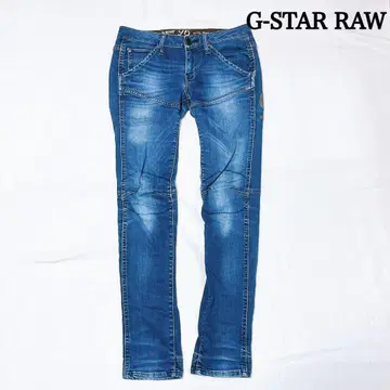 G-STAR RAW 데님 스트레치 신치 벨트 자수 W25 입체