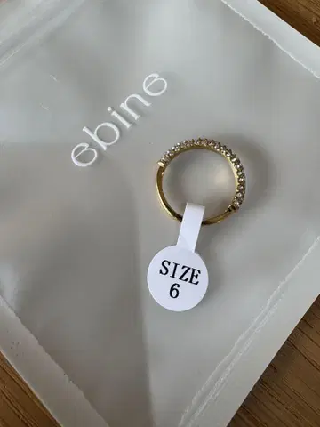 미사용 새상품 ebine 에비네 골드 링 11호 (US6, 11호)