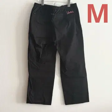 UNION PAIGE PANTS 로고 자수 블랙 M