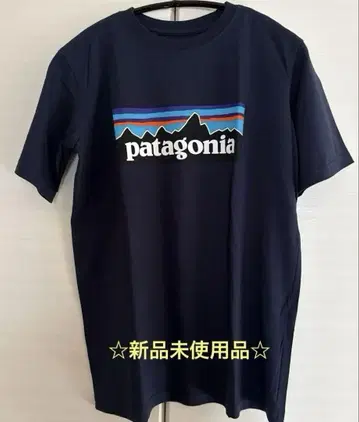 Patagonia 파타고니아 반팔 티셔츠 네이비 키즈 XL (14)