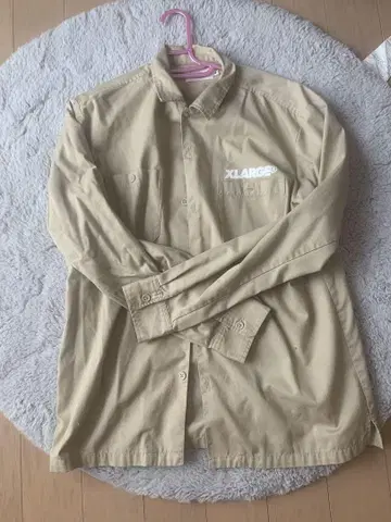 XLARGE 베이지 긴팔 셔츠 워크 셔츠
