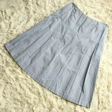 브룩스브라더스 플레어 스커트 레이온 100% 블루 6호