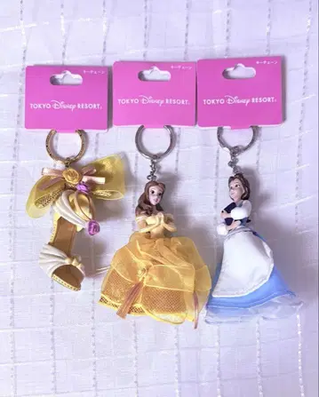 디즈니 미녀와 야수 벨 키링 세트