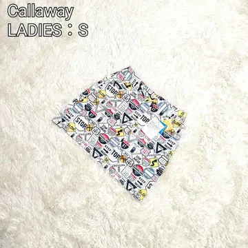 캘러웨이 스커트 여성용 S 마크 패턴 골프 택 포함