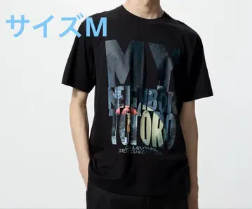 블랙 M 사이즈 그라데이션 티셔츠