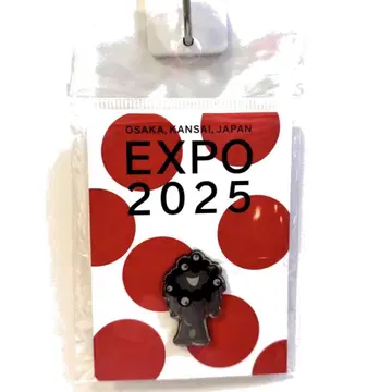 EXPO 2025 블랙 미야쿠미야쿠 핀 배지 오사카 간사이 엑스포