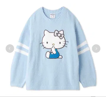 snidelhome 키티 파자마 니트 풀오버 Blue