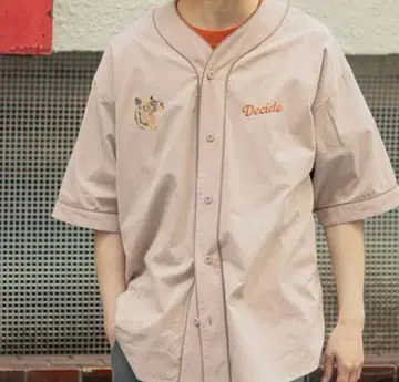 자수 베이스볼 티셔츠