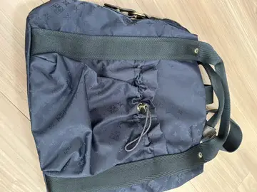 RUSSET 네이비 로고 백팩