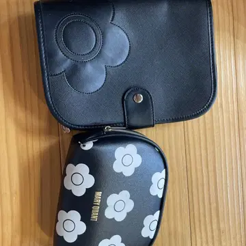 MARY QUANT 플라워 디자인 모자 수첩 파우치