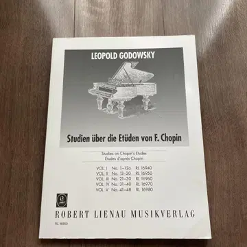 L.GODWSKY/쇼팽의 에튀드에 의한 연습곡 ROBELT LIENAU