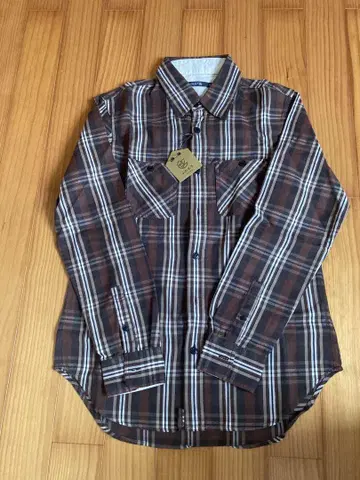 J.O.E.Y factory 브라운 체크 긴팔 셔츠 M