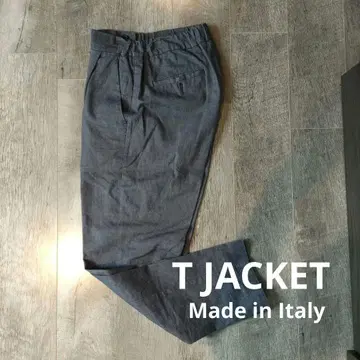 T JACET 코튼 린넨 팬츠