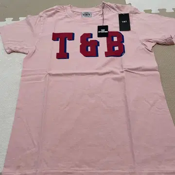 T.M.T T&B 로고 핑크 티셔츠 M 새상품