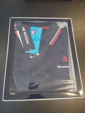 Munsingwear Motion 3D 피케 셔츠 네이비 사이즈 LL