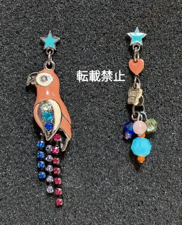 ANNA SUI 귀걸이 앵무새 새 안나수이 레어