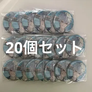 ChroNoiR Blue Memories 오로라 캔뱃지 쿠츠하 20개