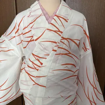 세탁 가능한 여름용 코몬 명주 화이트/오렌지 계열 화장이 67
