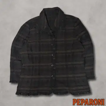 00's 빈티지 체크 무늬 셔츠 블라우스 그런지