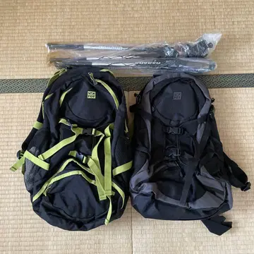 등산용 백팩과 재고 2세트
