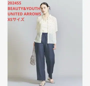 UNITED ARROWS 린넨 라이크 드로스트 이지 팬츠