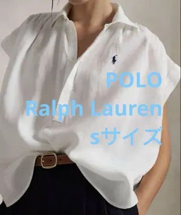 새상품 POLO 폴로 랄프로렌 린넨 프렌치 셔츠 블라우스 린넨 100%