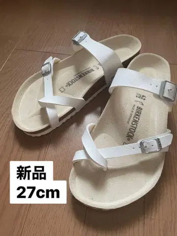 버켄스탁 남성용 샌들 마야리 42 27cm 화이트