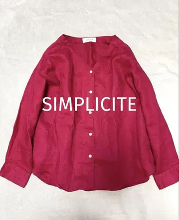 SIMPLICITE 라미 블라우스 린넨 100%