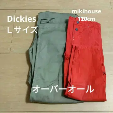 디키즈 오버롤 부모와 아이 코디 mikihouse 120cm