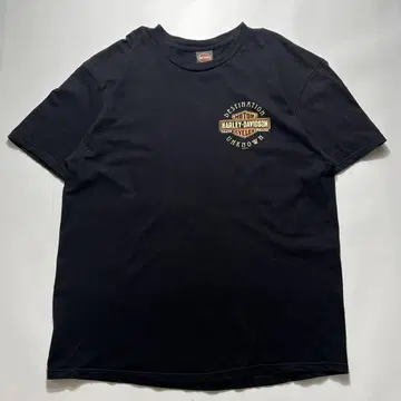 할리 데이비슨 블랙 할리 티셔츠 2XL 이글 구제 의류 6718