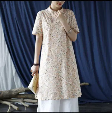 차이나 드레스풍 원피스 튜닉 태극권