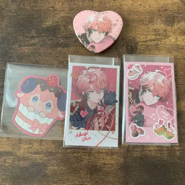 니지산지 아카기 웬 폴라로이드풍 카드 캔뱃지 Melty Valentine
