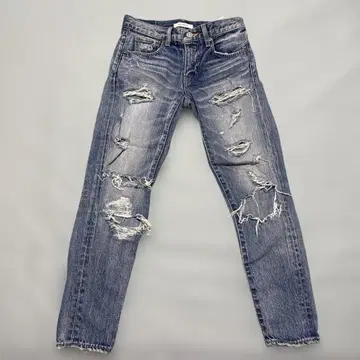 moussy 데미지 데님 블루 24