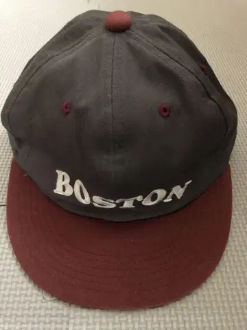BOSTON 자수 야구 모자 그레이/버건디