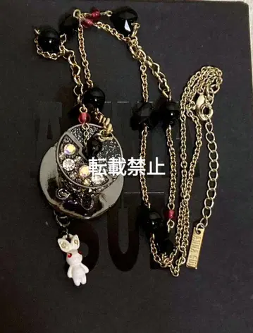 ANNA SUI 목걸이 모자 토끼 하트 롱 목걸이 레어