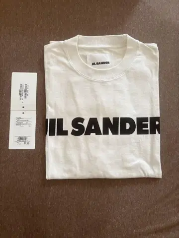 JIL SANDER 질 샌더 로고 티셔츠 M 화이트 택 포함