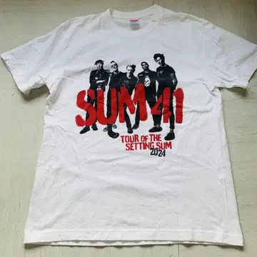 SUM41 투어 티셔츠 L 사이즈 화이트