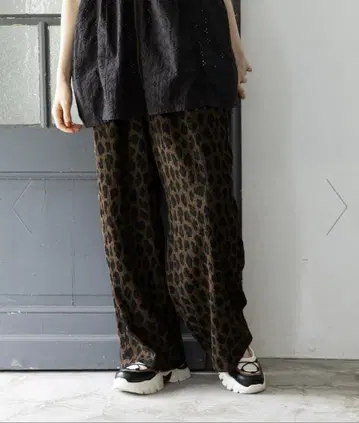 니코앤드 DRY 쿠시 이지 팬츠 브라운 레오파드 M