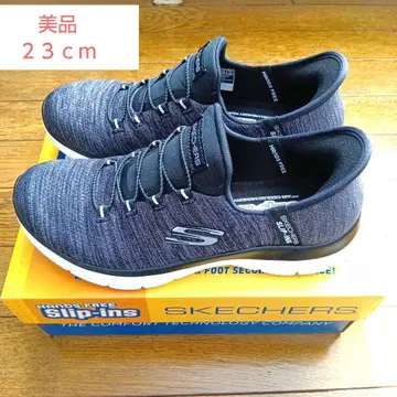스케쳐스 슬립온 23cm 그레이 계열
