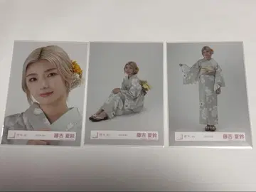후지요시 카린 2025년 유카타 세미 네이비
