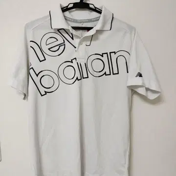 New Balance 피케 셔츠 화이트