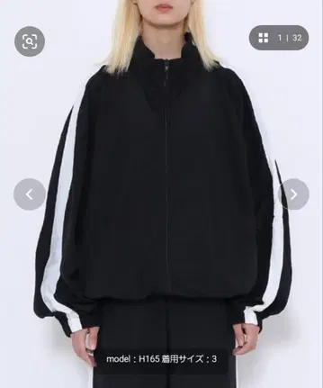 PUNYUS 라인 나일론 자켓