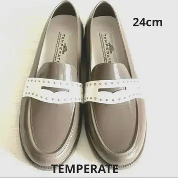 TEMPERATE LUCA-T 스터드 레인 로퍼 레인 슈즈