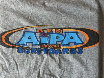 BEN AIPA 서핑보드 티셔츠 미국산 그레이 M 사이즈