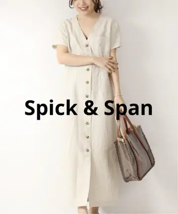 Spick & Span 스픽 앤 스팬 아사 V 넥 원피스