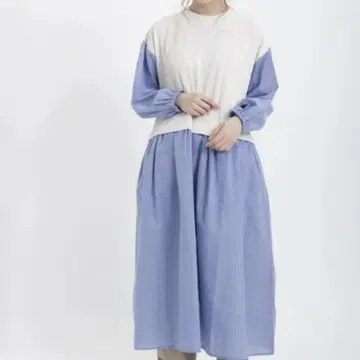 사만사 모스모스 케이블 무늬 자카드 도킹 원피스