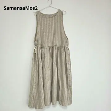 SamansaMos2 SM2 사만사 모스모스 스트라이프 절개 원피스